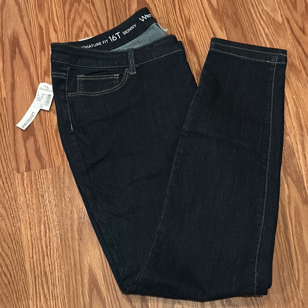 NEW NWT Westport Skinny Jeans Signature Fit 16T